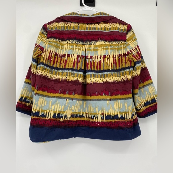 Pendleton Women's Size 14
Blazer Ikat Tribal Multi colored A-line Cotton Blend - Picture 4 of 7